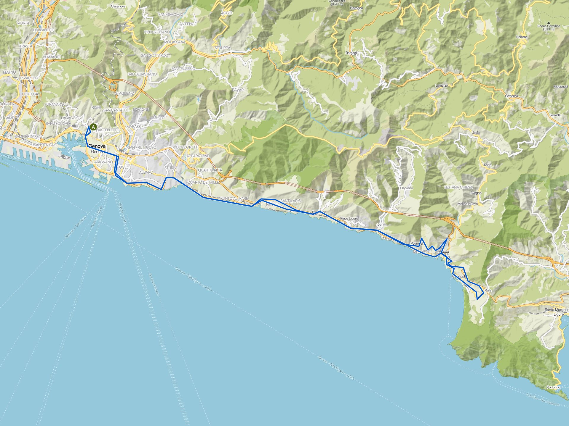 I migliori percorsi e itinerari ciclabili nei dintorni di Genova | komoot